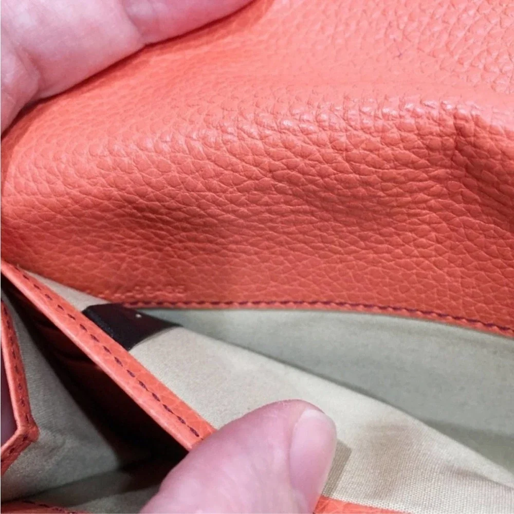 Chloe Tricolor Leather Envelope Snap Wallet